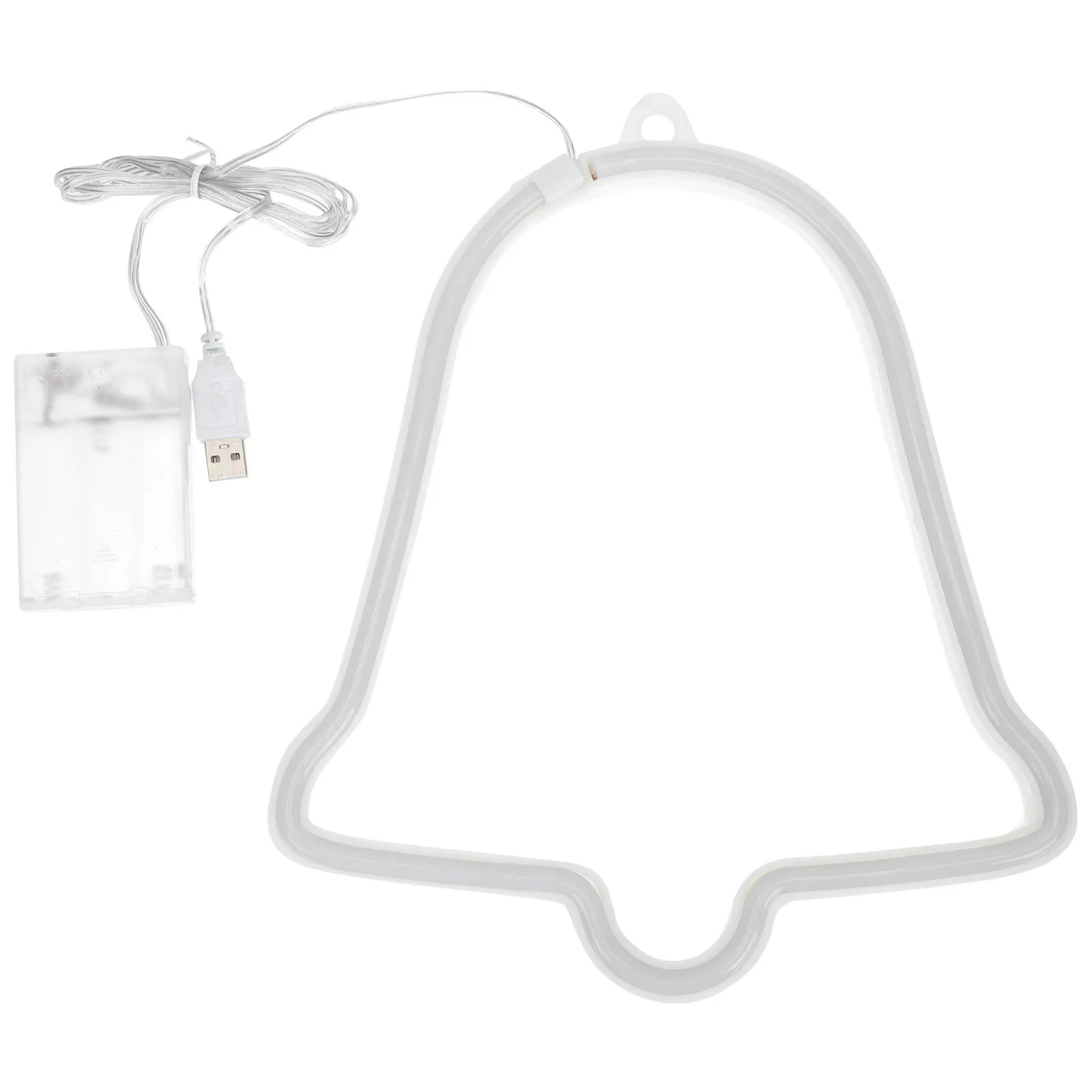 LED Christmas Bell Light Creative Modelling Lamp Comfortable Light No Harm to Eyes Environmental Friendly Dual-Use USB