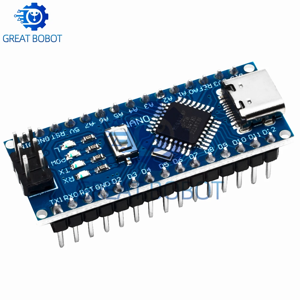 10 Stück Nano V3.0 Mikrocontroller-Board für Arduino mit CH340 USB-Treiber, 16 MHz ATmega328P, für Arduino  502