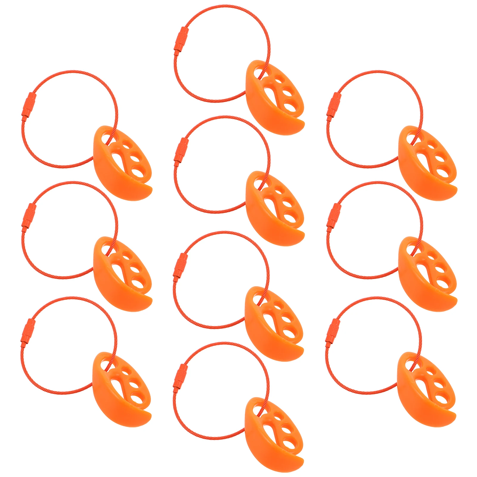 

10 Pcs Outdoor Clip Disc Golf Storage Weatherproof Sport Portable Pp Hanging Hook