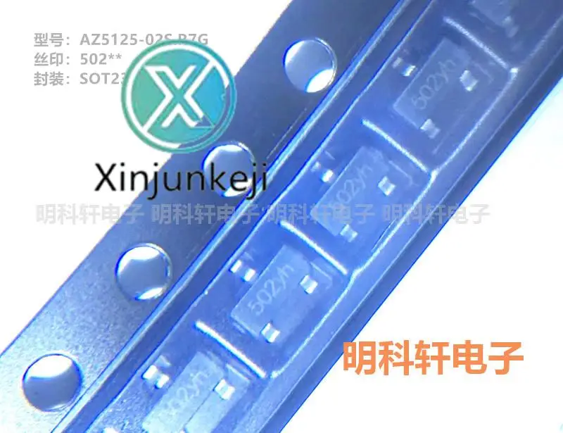 30Pcs Orginal Nieuwe AZ5125-02S.R7G Zeefdruk 502 ** SOT23 Esd/Tvs Elektrostatische Bescherming Diode