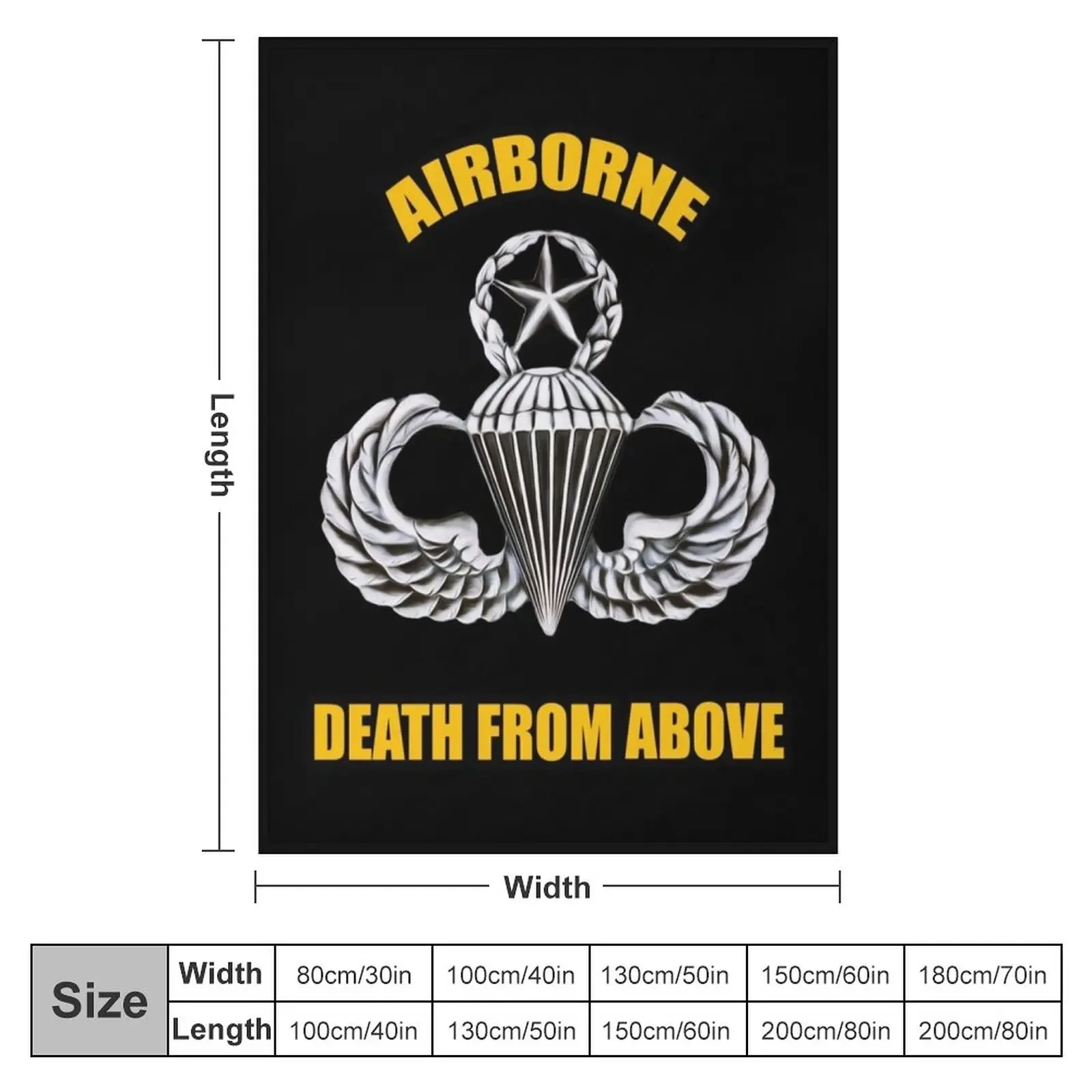 Airborne Death from Above Throw Blanket christmas gifts Soft Plush Plaid Blankets