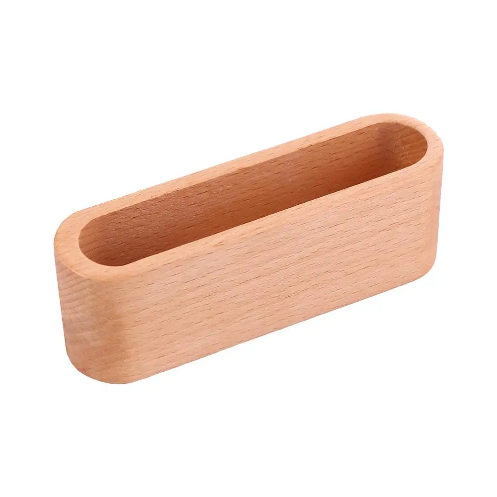 

Natural Display Device Office Supplies Desktop Storage Cards Holder Cards Stander Wooden Business Card Holders Card Organizer