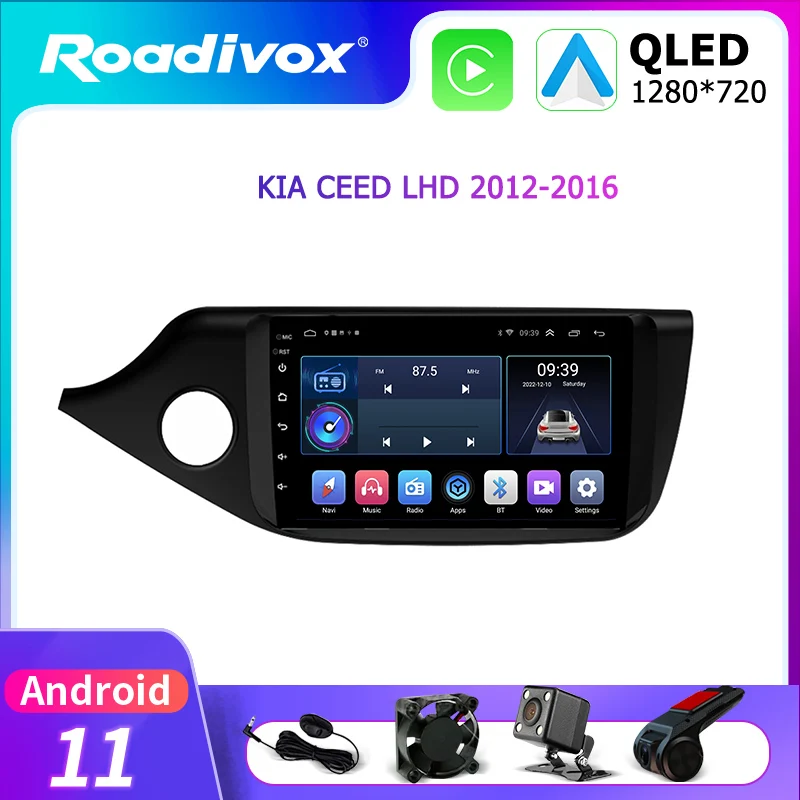 

android 11 car radio video gps navigation player for CEED LHD 2012-2016 9" multimedia autoradio stereo