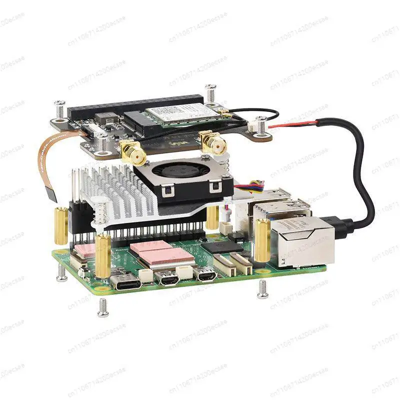 PI5 special expansion board PCIe to M.2 wireless network interface card adapter board, support USB Bluetooth
