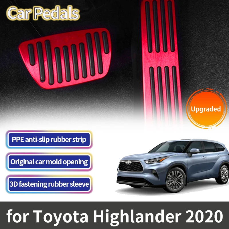 

Автомобильные педали для Toyota Highlander Kluger XU70 70 2020 2021 2022 2023, Нескользящие педали акселератора