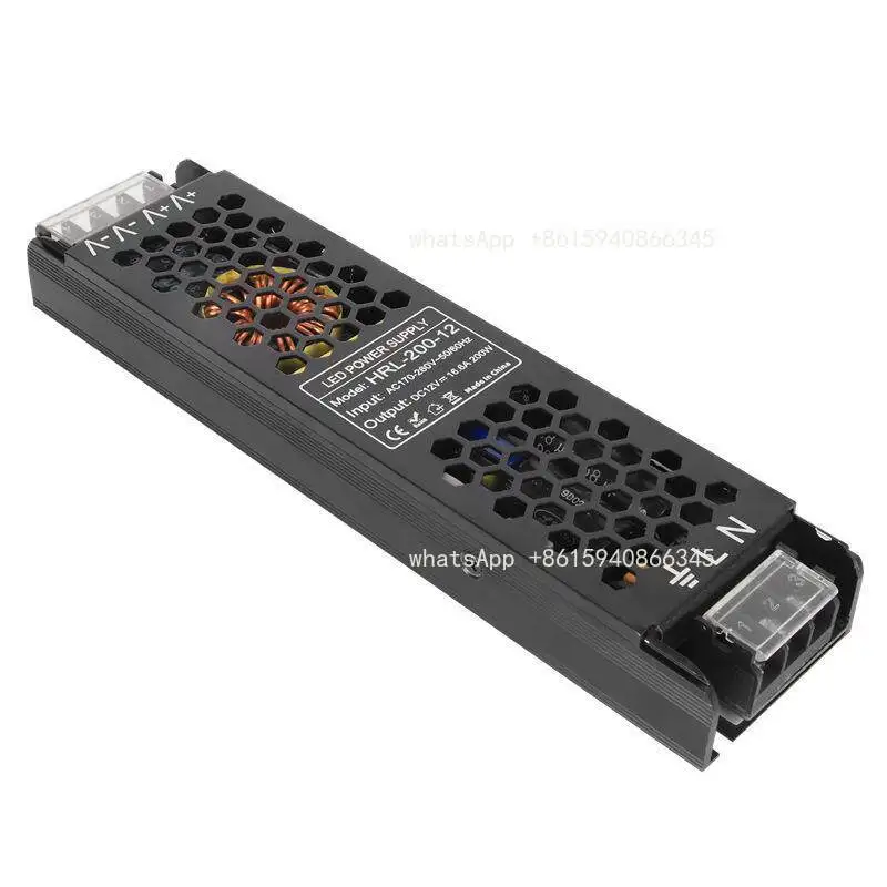 12V 200W Long Strip LED Switching Power Supply Special for Light Strips and Lighting Projects