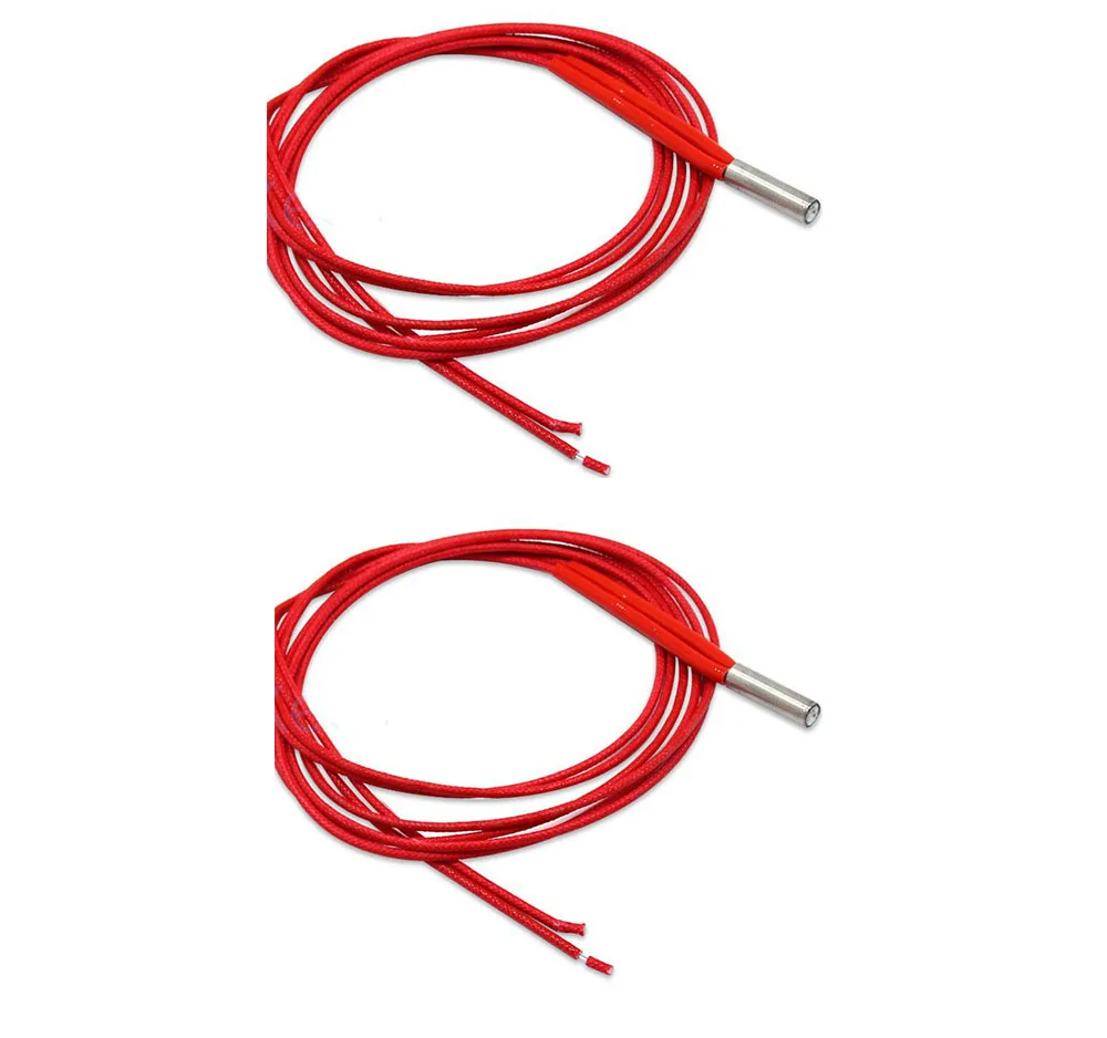 

2pack 3D Printer Cartridge Heater Heating Cable Heating Tube 24V 30W Length 1meter 6*20 3D Printers Heater