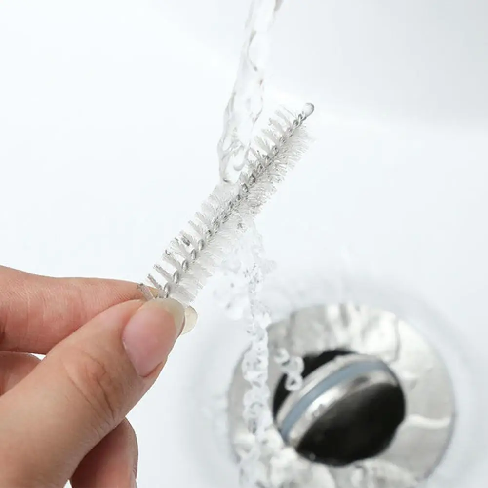 Abflussrohr-Reinigungsbürste, Rohrbürste, Reinigungsbürste für Kühlschränke, Badezimmer, Abwasserkanäle, Waschbecken, Auto-Sonnendach-Abflussreiniger, Abflussbürsten-Werkzeug – Detail 11