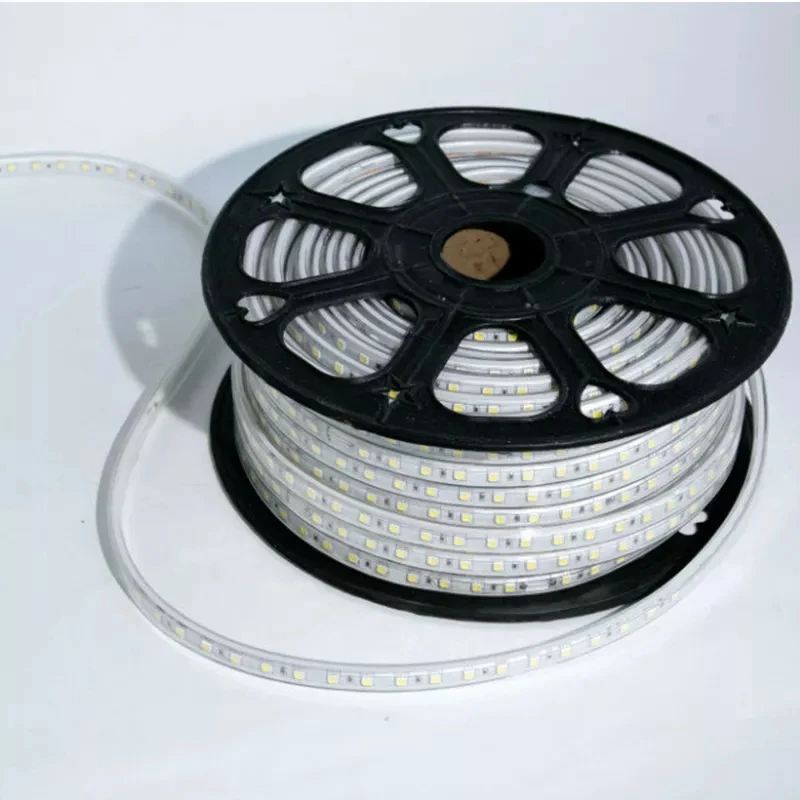 SMD 2835 LED Strip 60led/m 8w/m FREE SHIPPING 50M/roll High Voltage AC110V 220V Waterproof LED Strip Light