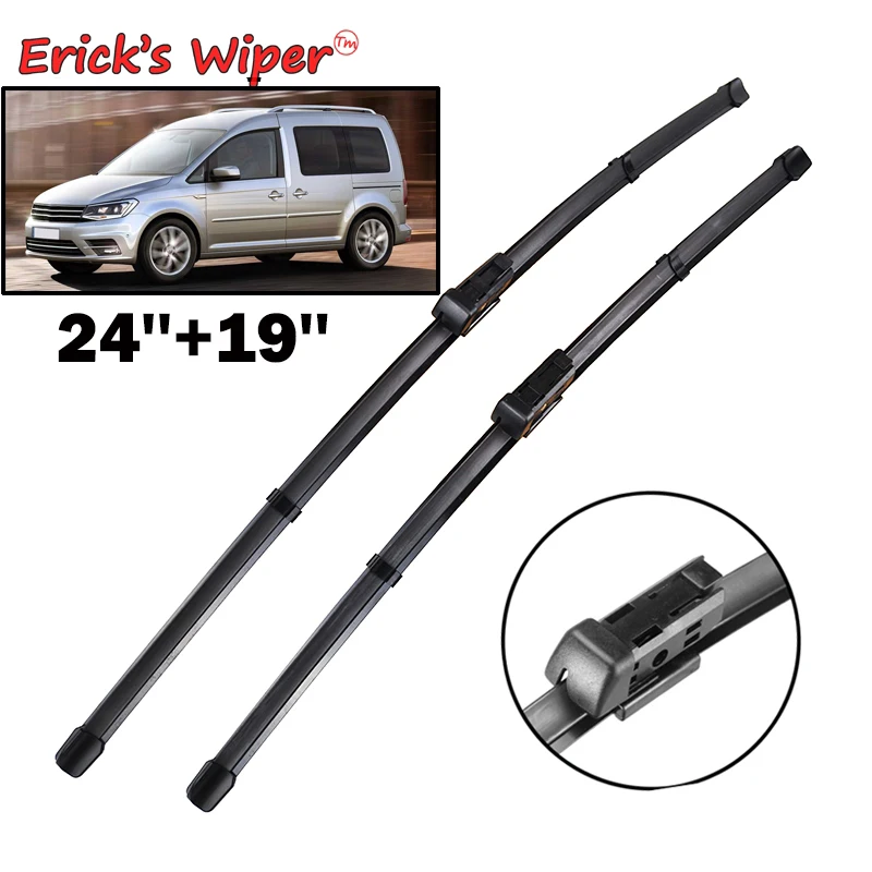 Erick\'s Wiper LHD Front Wiper Blades For Volkswagen VW Caddy 2017 - 2023 Windshield Windscreen Window Car Rain Brushes 24\