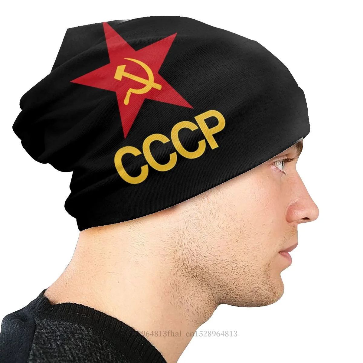 USSR Soviet Union Bonnet Homme Outdoor Thin Hat Russian CCCP Skullies Beanies Caps For Men Women Style Cotton Hats