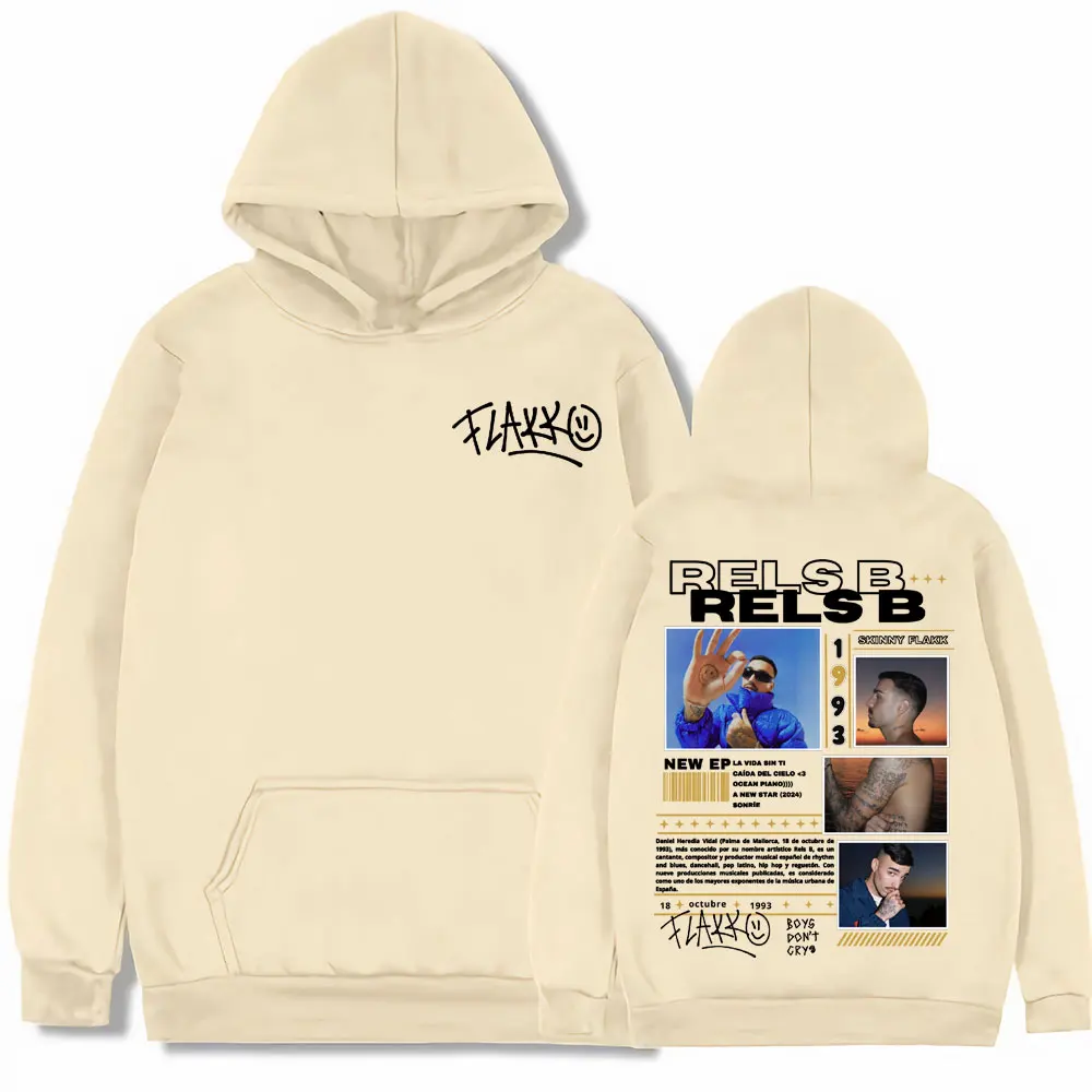 

Рэпер Rels B Skinny Flakk 2025 Tour Merch толстовки мужские винтажные 90-е готические толстовки унисекс для подростков осень/зима толстовка большого размера