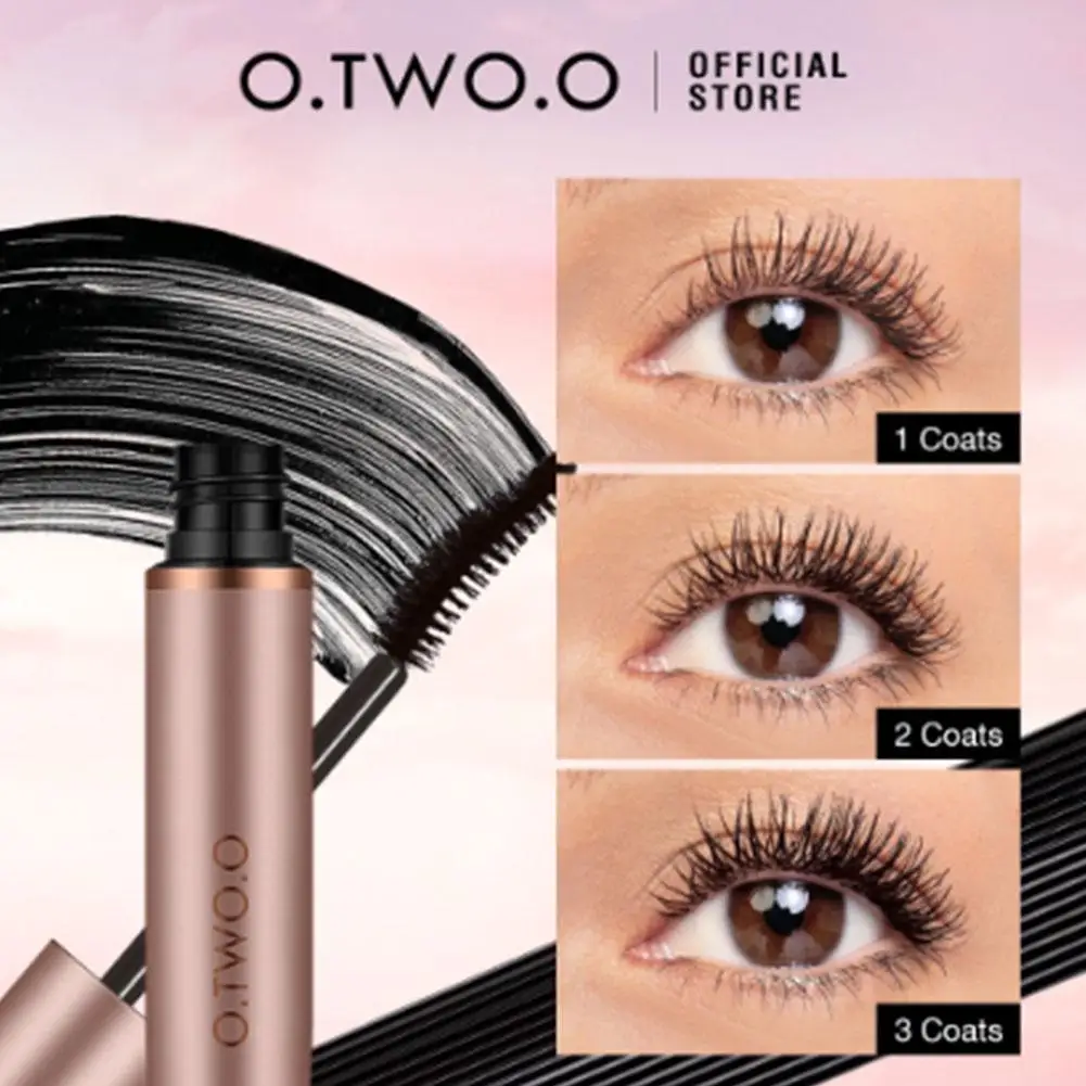 Non Smudge Cosmetic Lasting Sweat-proof Waterproof Professional OTWOO Ultra Fine Mascara Beauty Eye Makeup