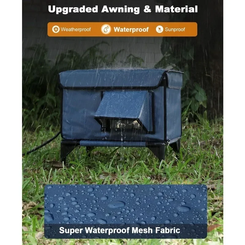 Waterproof Cat Houses Outdoor Foldable Cats Houses Heating Insulation Windproof Cats Bed Pet Kitten Safety Sunproof Beds Product