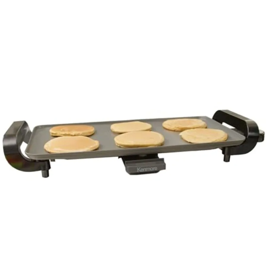 

Non-Stick Electric Skillet with Tempered Glass Lid Black and Grey Deep-Dish Frying Pan 12 x 12 Cooking Surface Vented L