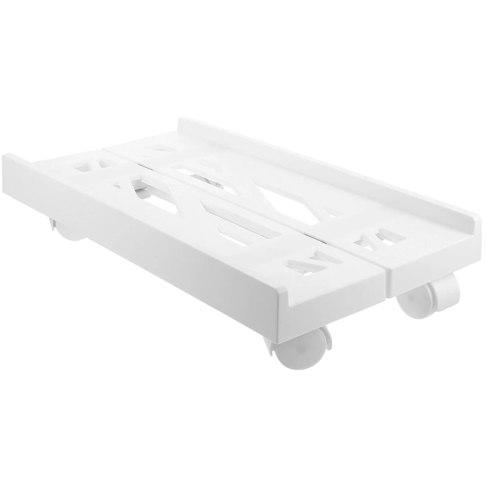 

Adjustable Mobile CPU Stand Computer Host Desktop Cart White Plastic Holder Laptop