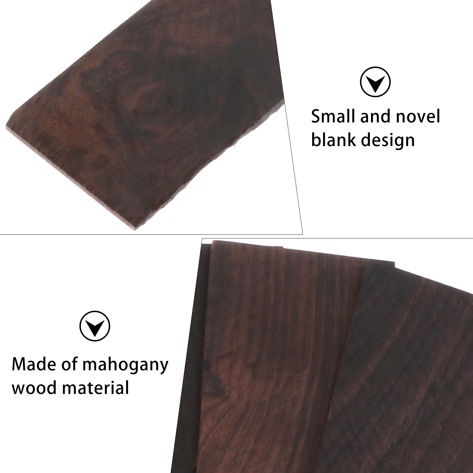

6pcs DIY Bookmarks Materials Premium Wood Bookmark Blanks Craft Kits with Hole Student Gift Chic Practical Bookmark for Writers