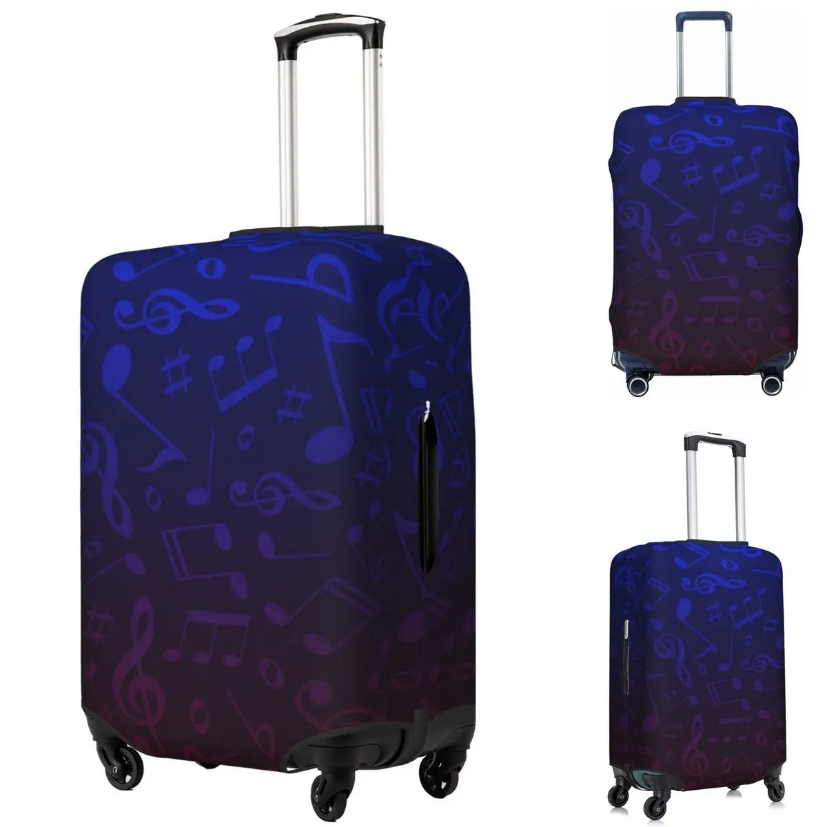 

Music Notes 1 Suitcase Cover Protection Elastic Travel Luggage Protector Covers for 18-32 Inch