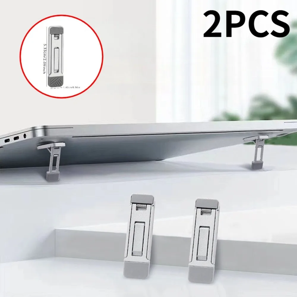 2Pcs Mini Invisible Mobile Phone Stand Self-adhesive Metal Bracket For iPad iPhone 15 Samsung Adjustable Folding Kickstand