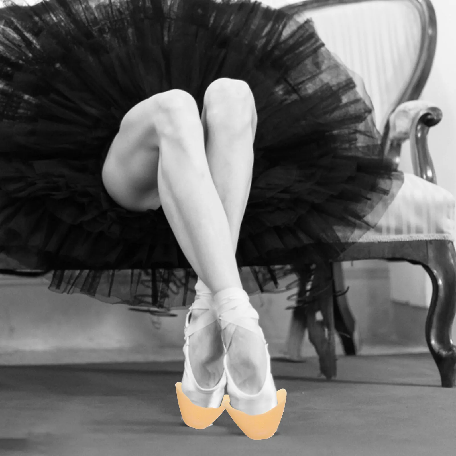 6 pares de protectores de dedos de silicona, almohadillas cómodas para los pies para prevención de ampollas, protección transpirable del antepié, zapato de baile de tacón alto