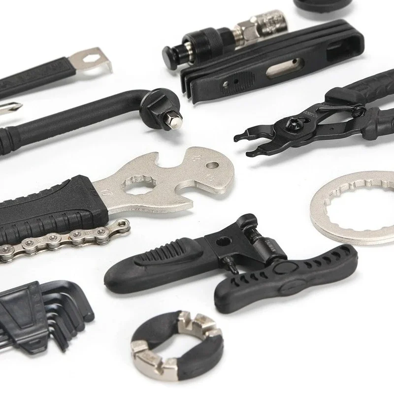 Bicycle Repair Tool Kit, Multi-function Bike Maintenance Box Set, Mountain Road Bike Service Tools for Cycling Repair