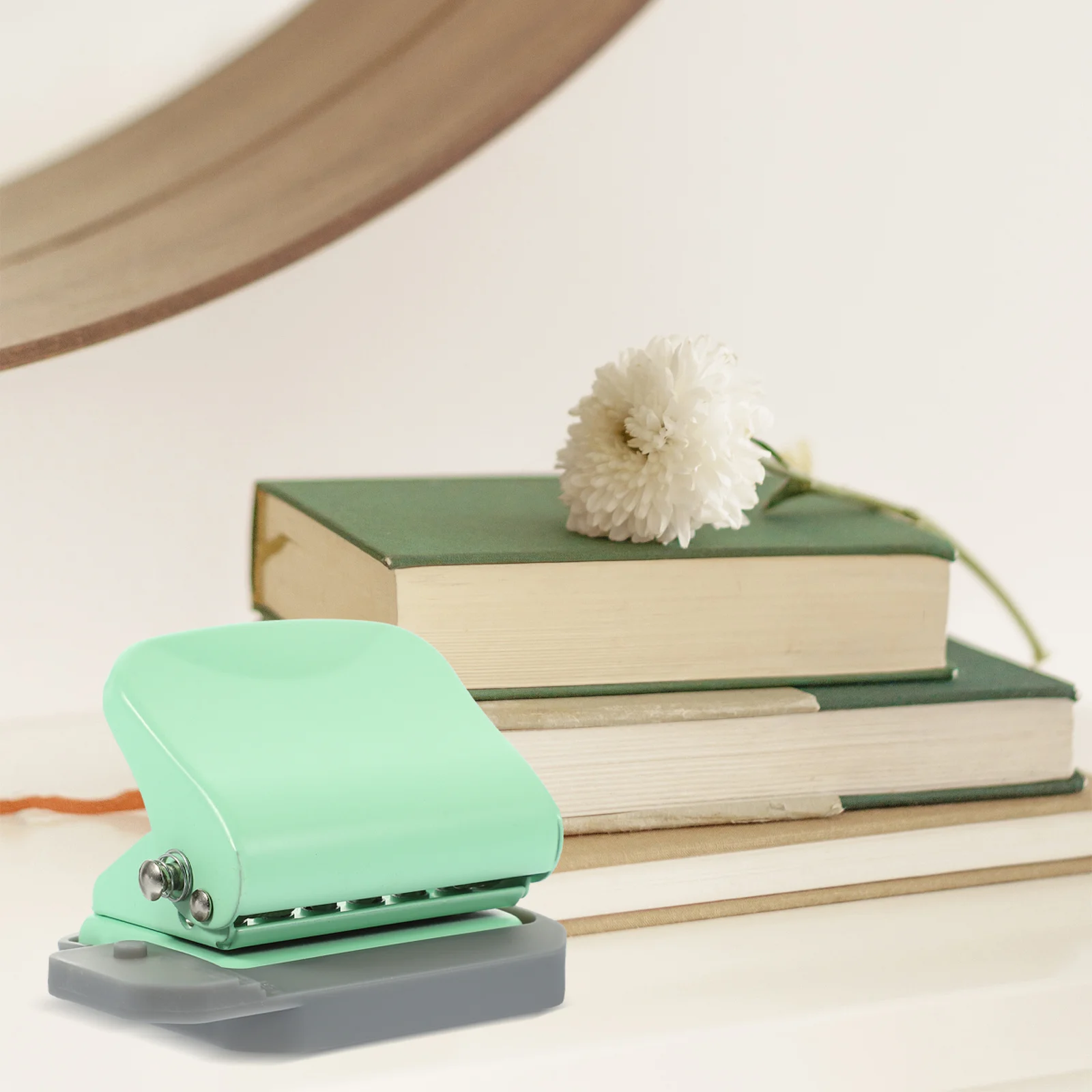 Loose Leaf Hole Puncher Manual 6-Hole Punch for Office Paper Sheets Paper Punch Binding Materials 6-Hole Puncher