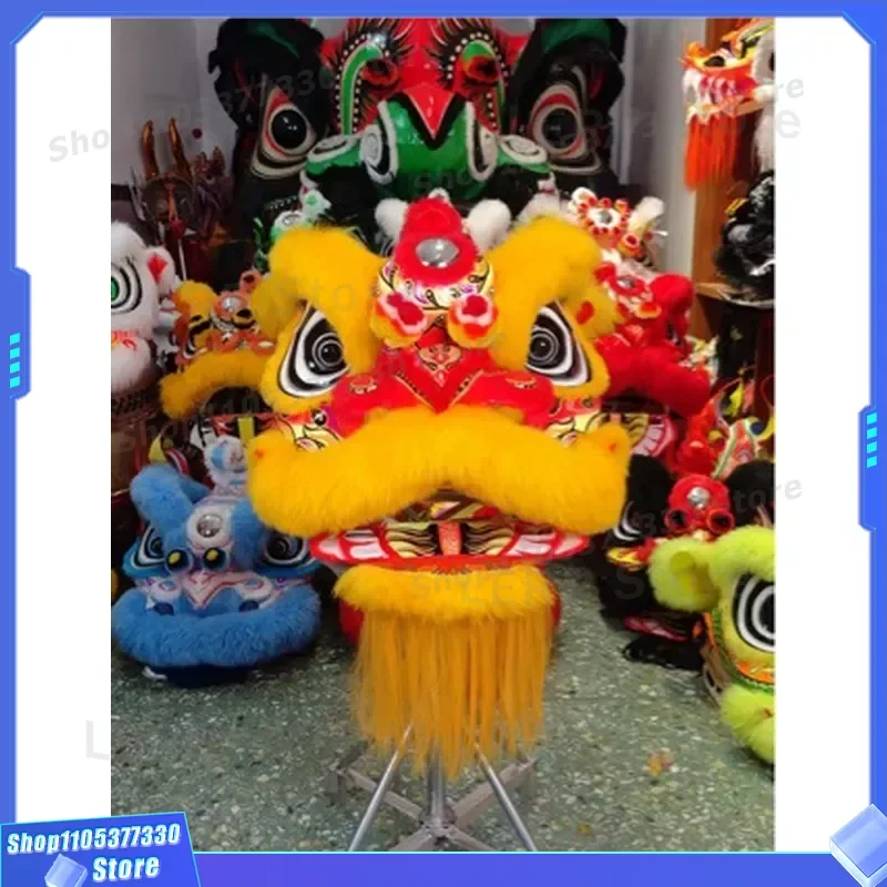 Foshan South Lion Dance Head Traditional Chinese Performance Props Dragon Style Festival Celebration Costume Accessory for