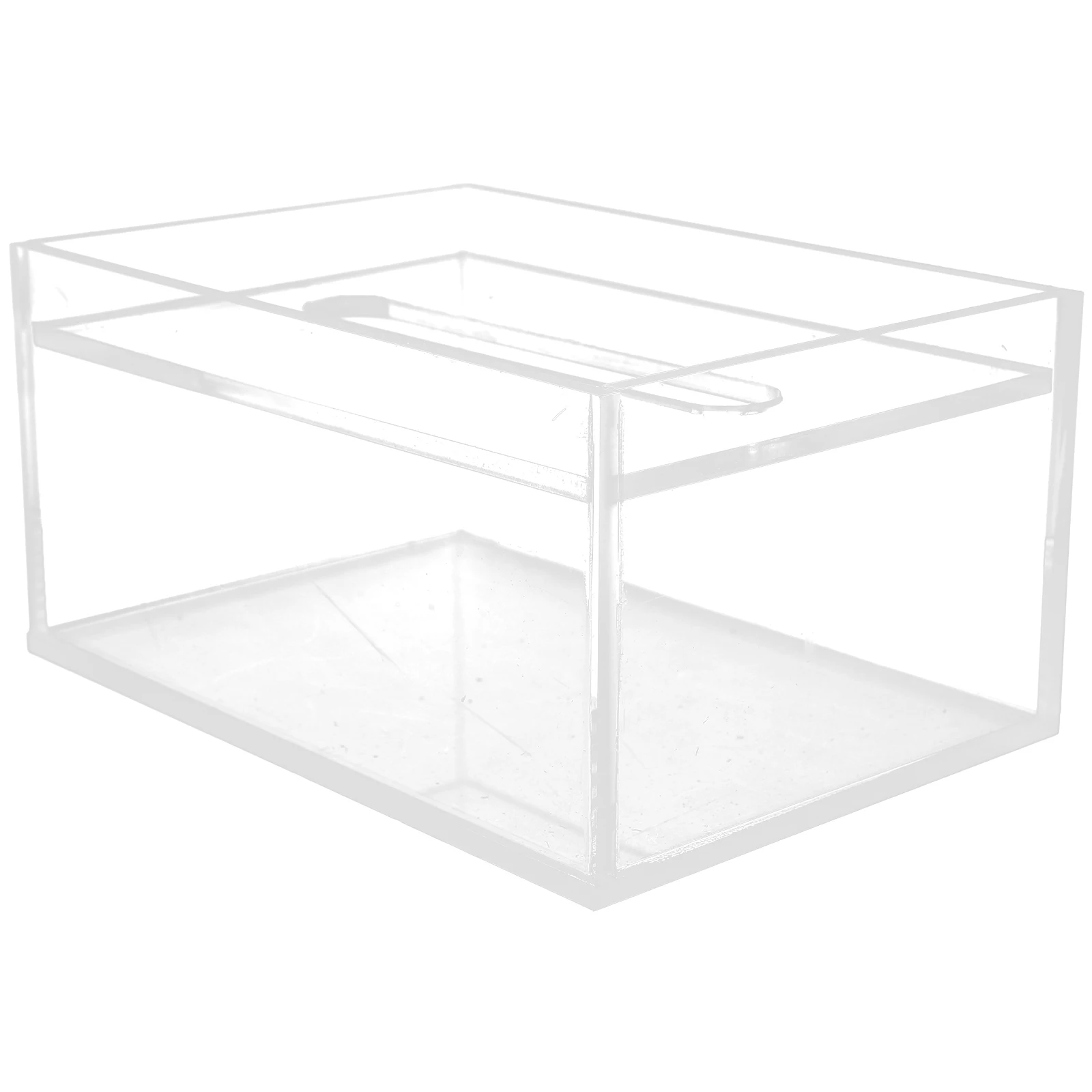 

Clear Acrylic Tissue Box Transparent Lidded Organizer Household Storage Desktop Decoration Modern Napkin Container For Bathroom