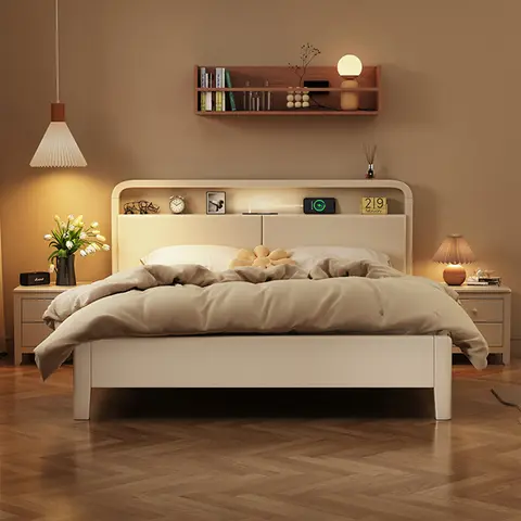 멋진 침실 Nightstands 침대 프레임 유럽 독특한 두 사람 180x200 침대 저장 공간 럭셔리 Meuble Chambre 홈 인테리어