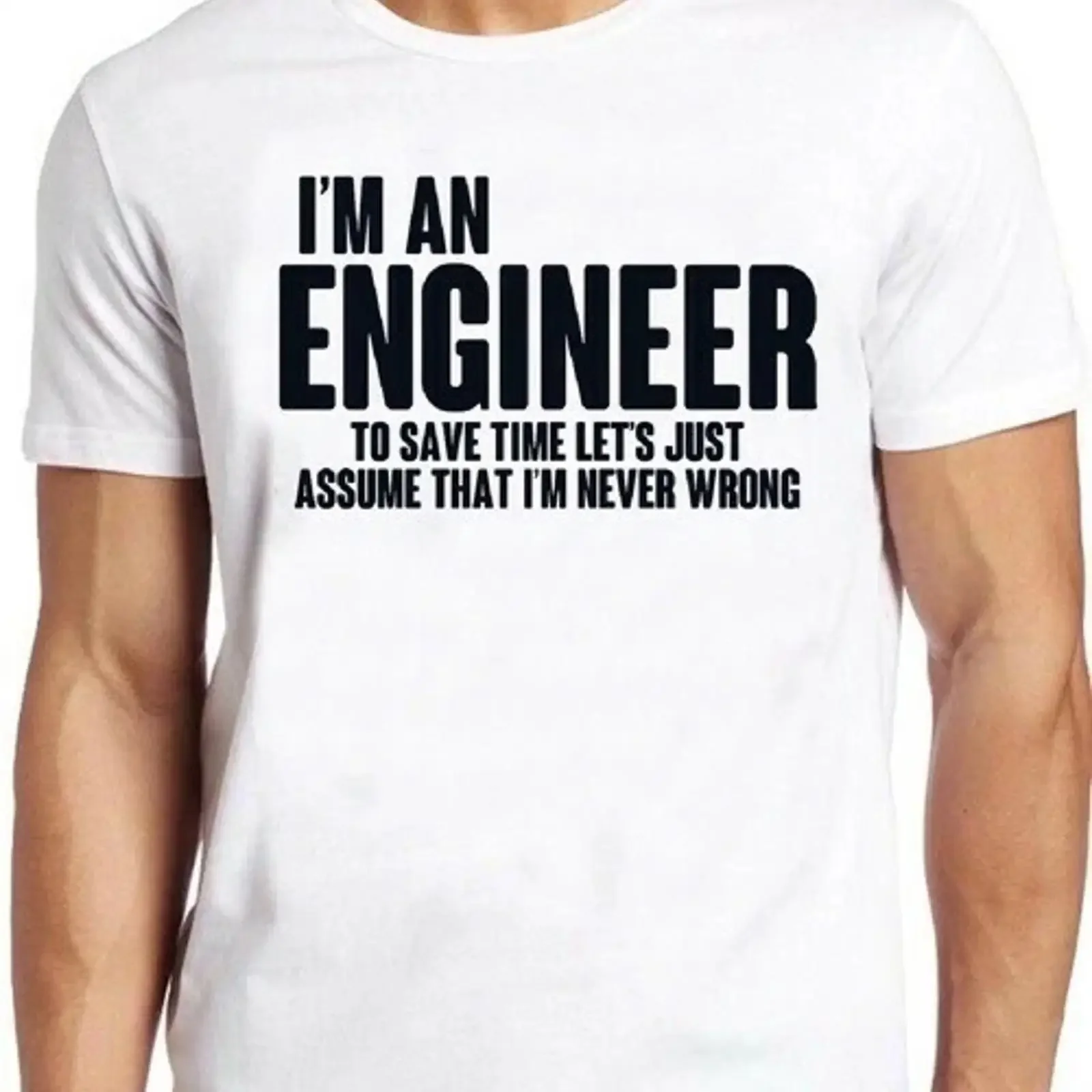 Camiseta divertida com estampa 'Eu sou um engenheiro' para aniversário, presente estiloso para pai ou irmão, M291, vintage, com lavagem especial, roupa gráfica de designer.