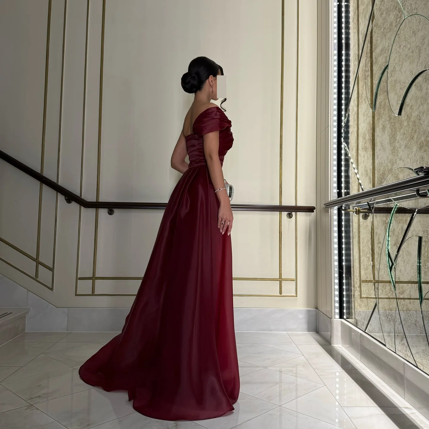 Robe De soirée moderne personnalisée, sans bretelles, en Jersey, épaules dénudées, élégante, longueur cheville, robes De célébrité