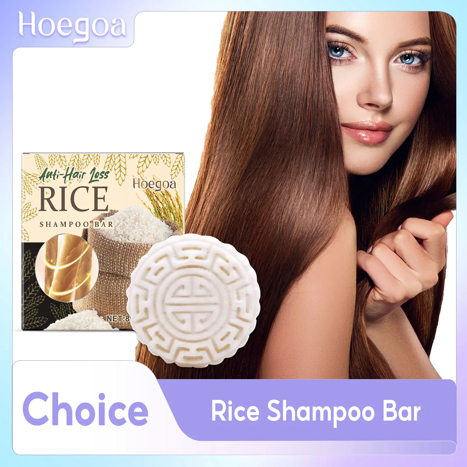 

Rice Water Shampoo Bar Soap For Hair Growth Improve Volume Reduce Breakage Anti Hair Loss Shampoo Soft Smooth Hair Care Products