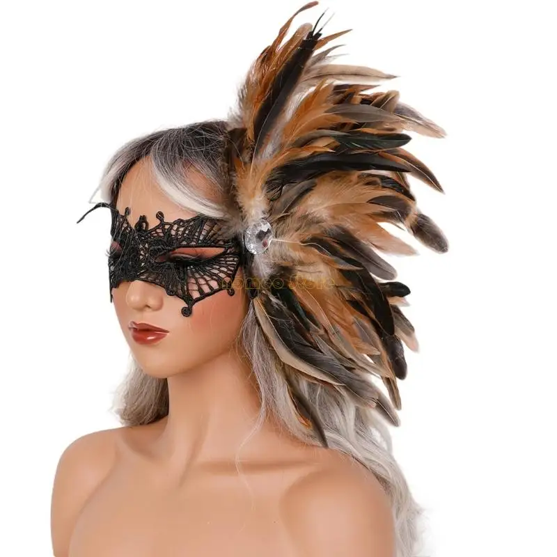 31BF Vénitiens Masque Masque Masque Plume Masque Masque Halloween Masque pour les mascarades PR