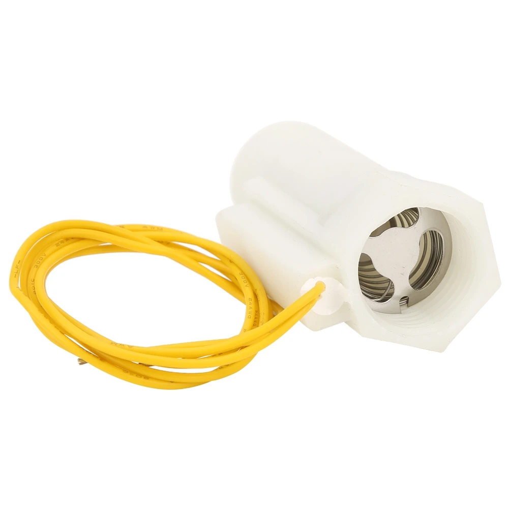 Plastic Water Flow Sensor Switch Piston Type G1/2in Male/Female Thread DC0-110V