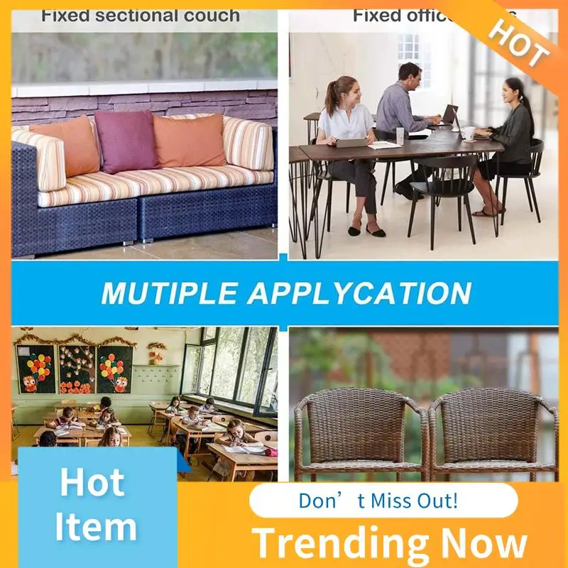 ABNL 10 Piece Anti-Deformed Rattan Furniture Connectors For Outdoor Sofa Plastic Clamps Wicker Chair