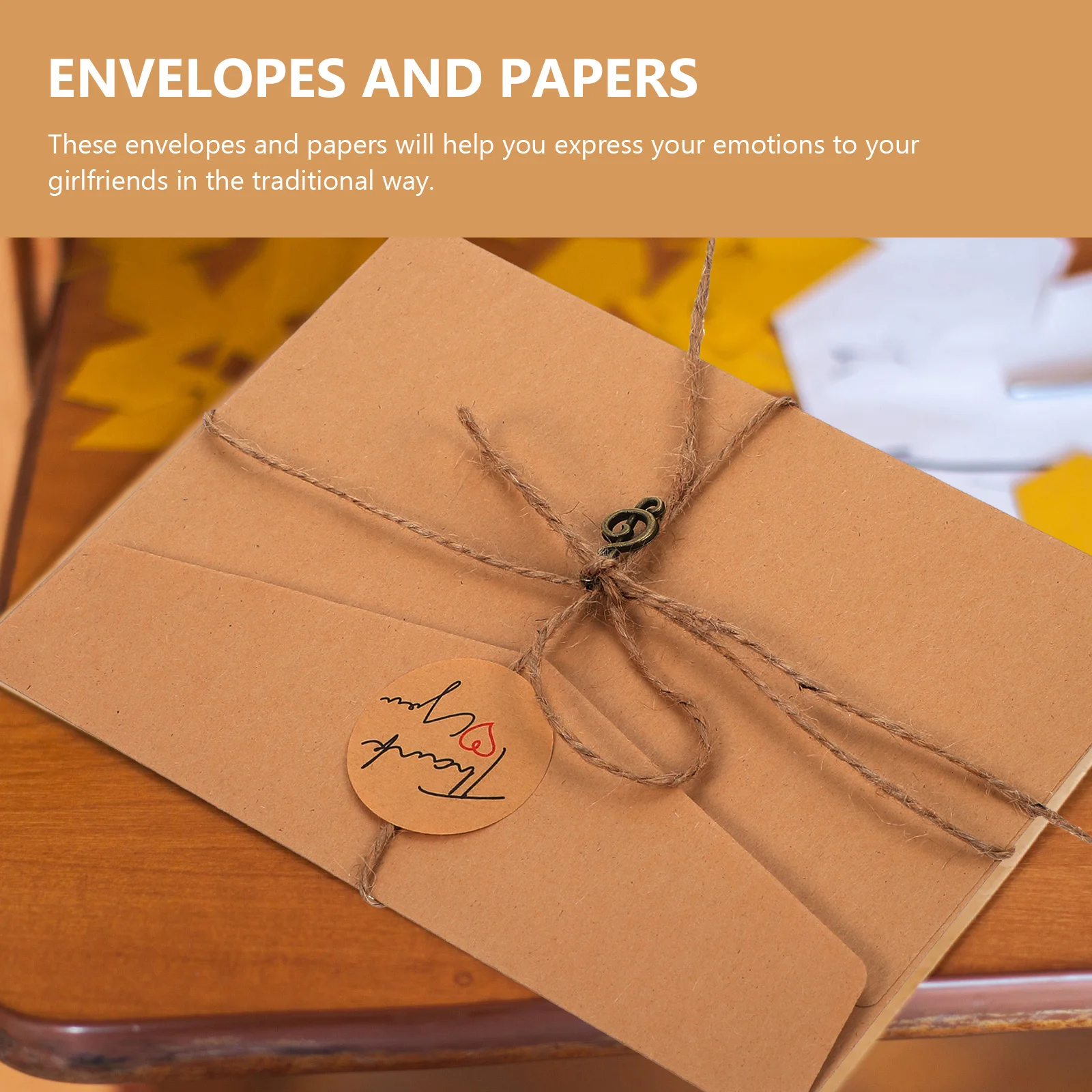 

3Sets Vintage Letter Paper Envelope Kit Classic Writing Set Holiday Festival Gift Stationery Paper Letter Writing Set