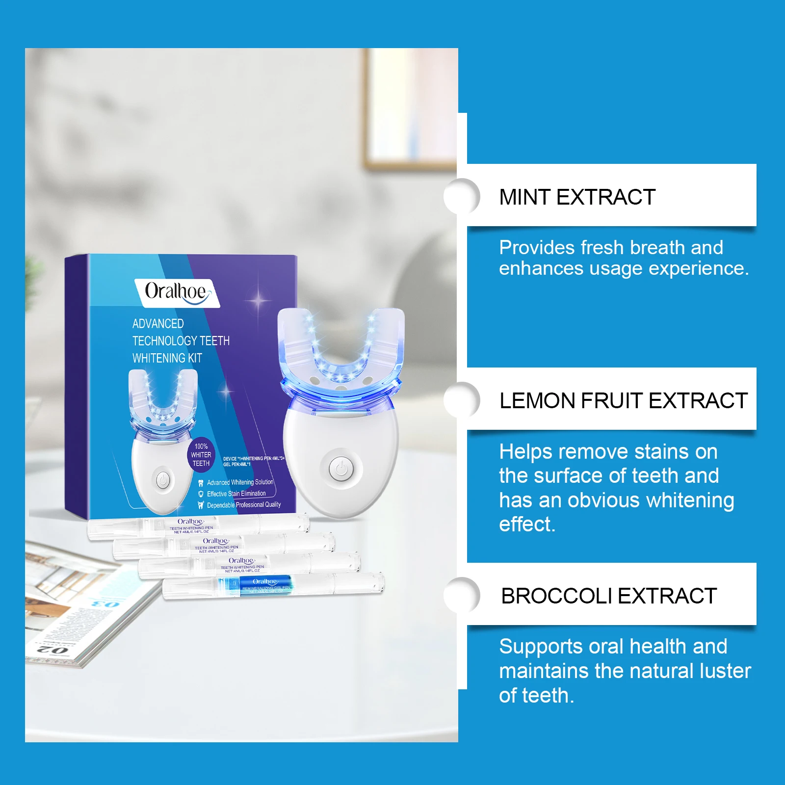 طقم تبييض الأسنان المحمول، جها - مراجعة Teeth Whitening Kit At Home وسعره