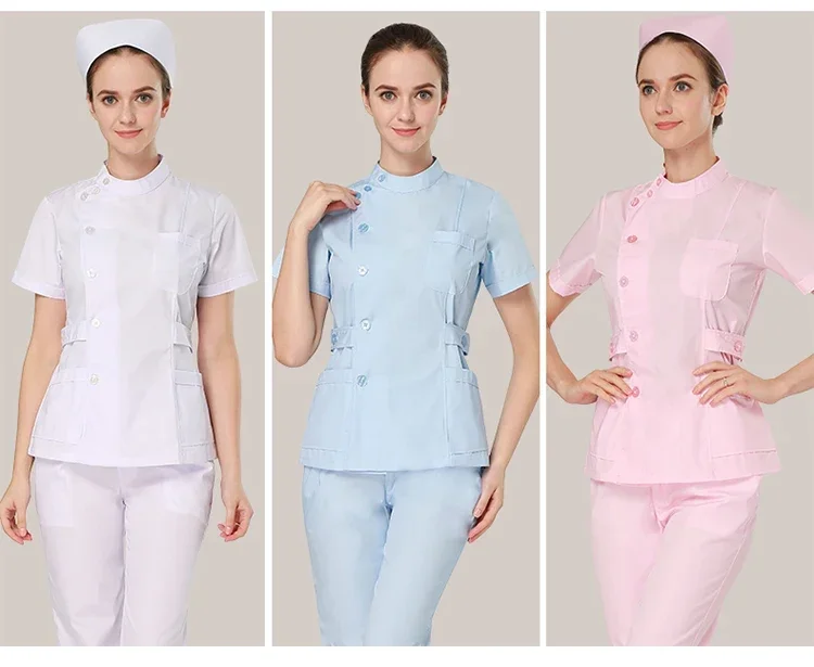 Customizable LOGO Medical Scrubs Uniform Women Scrub Sets Nursing Hospital Surgery Gowns Dental Clinic Beauty Salon Workwear