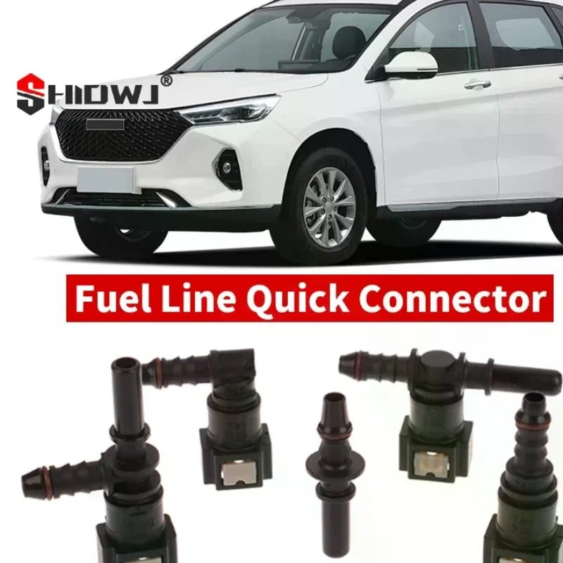 

7.89 ID6 Car Fuel Line Bundy Tee Hose Coupler Nylon Motorcycle Hose Coupler Quick Release Connect Connector Auto Accessories