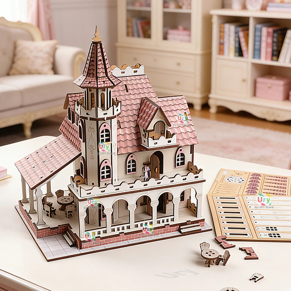 Puzzle 3D en bois URY - Châtea - Philodendron Pink Princess avis et prix