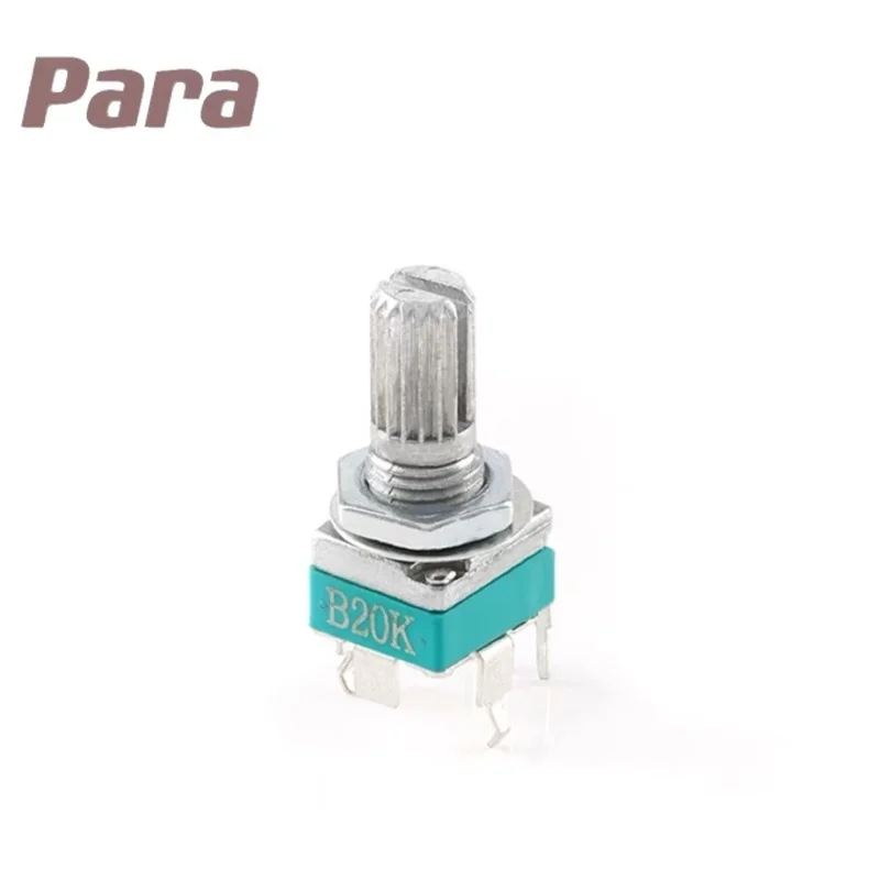 5pcs RK097N 3Pin Single Vertical Potentiometer B5K B10K B20K B100K B500K 5K 10K 20K 50K 100K 500K 15MM Bend Foot Audio Amplifier