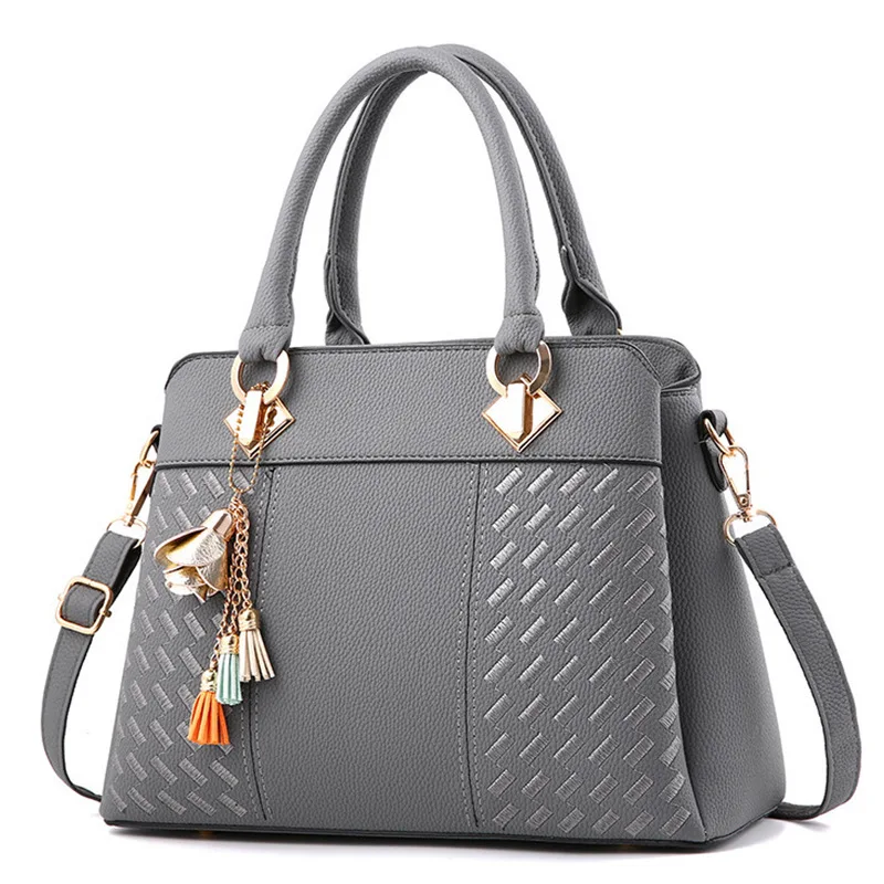 

Large Capacity Women's Handbag Shoulder Crossbody Bag Trendy Autumn Winter New Style for Middle-Aged Mothers Soft PU Leather
