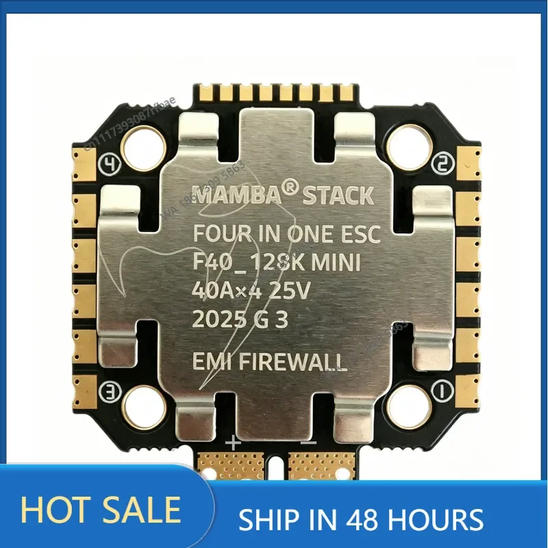 F40_128K MINI 4-in-1 ESC 40A Continuous 45A Peak BLHeli32 3-6S FPV Racing Speed Controller