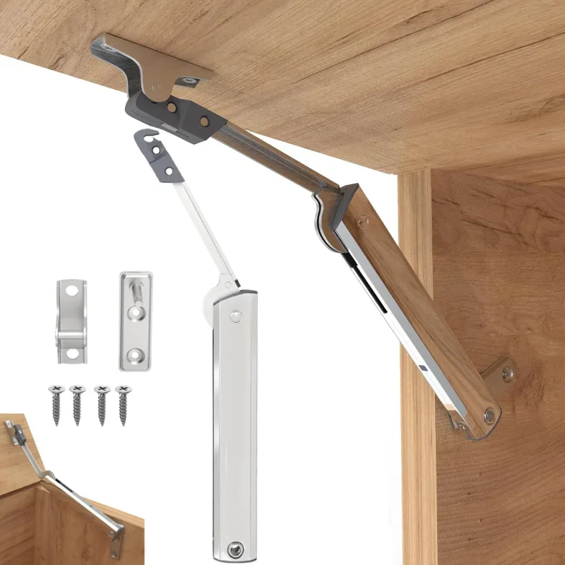 New Heavy Duty Hydraulic Cabinet Hinge Randomly Stop Soft Closing Kitchen Hinges Adjustable Door Support Lift Up Door Hardware