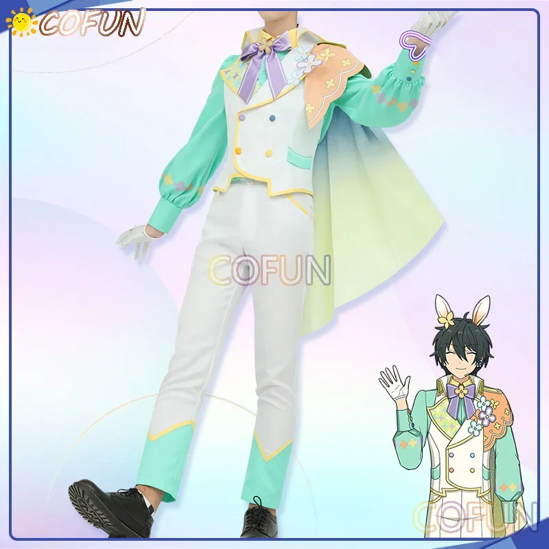 COFUN Game Ensemble Stars Aoi Hinata/Amagi Hiiro Cosplays Puffy Bunny Cosplay Costume Easter Party Outfit Anime Women Men