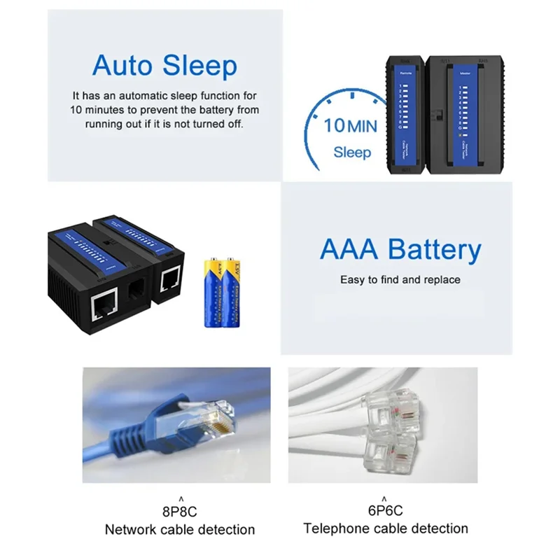 2025 트렌드 다기능 네트워크 라인 테스터 전화선 테스터 사이드 라인 도구 라인 테스터 연속성 검사 RJ45 R9