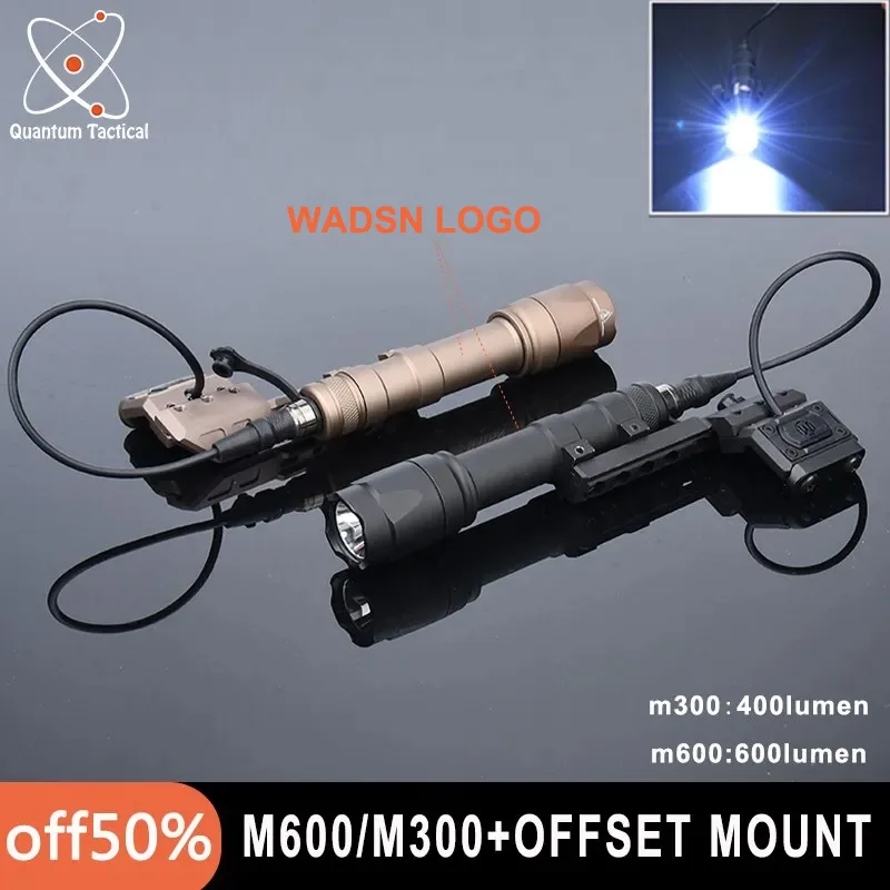 

Tactical Remote Pressure Switch Mod Button for Wadsn M300A Tactical Flashlight M600C Hunting Scout Light Fit 20MM Rail Airsoft