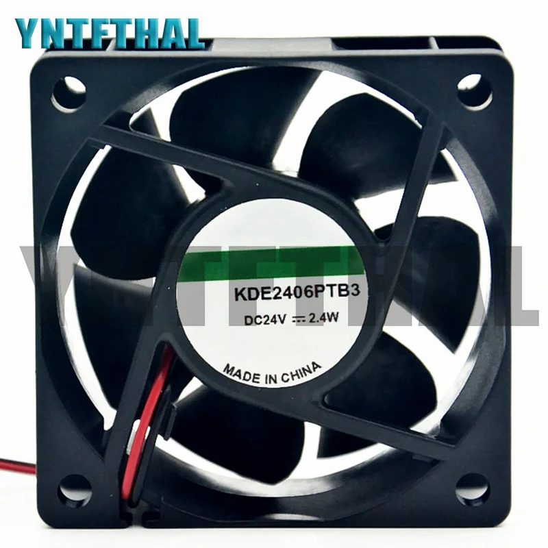 New For  KDE2406PTB3 DC 24V 2.4W 60x60x25MM Three Lines Server Cooler Fan