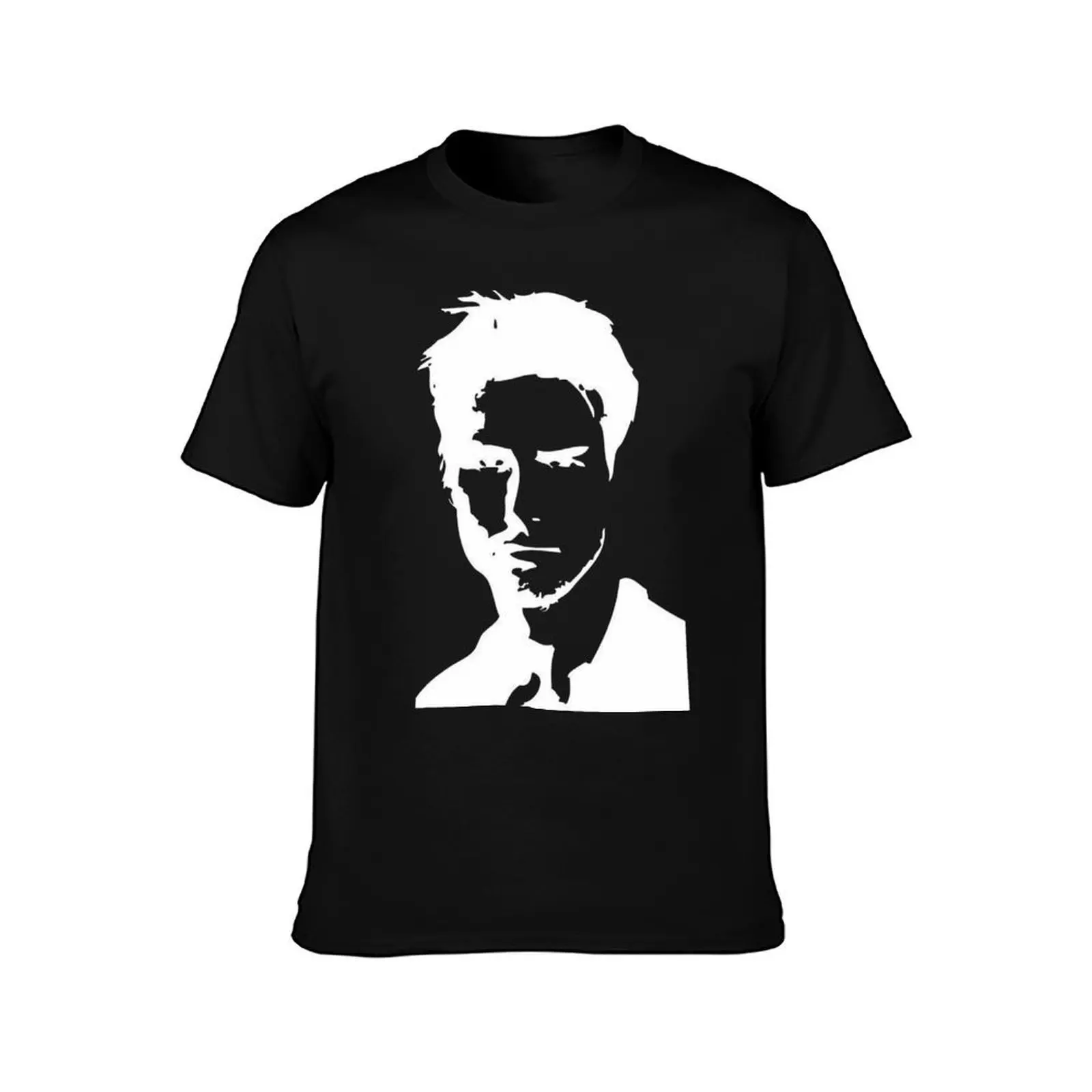 Tom Cruise (White) T-Shirt, Summer Casual Cotton Tee, Oversized Streetwear Tops, Vintage Graphic Print, Loose Fit Short Sleeve