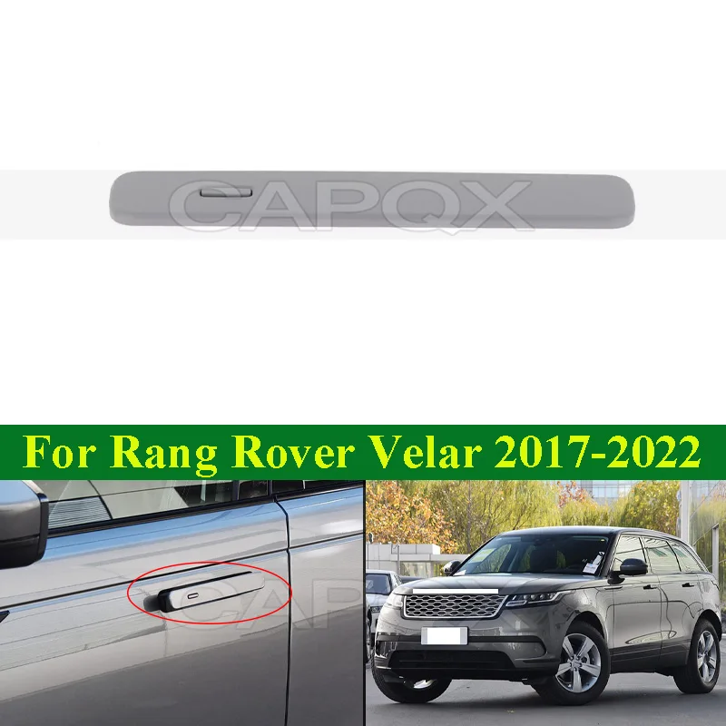 

CAPQX No Paint Exterior Door Handle Cap Cover Lid For Land Rover Rang Rover Velar 2017-2022 Outer Door Handle Armrest Cover Cap